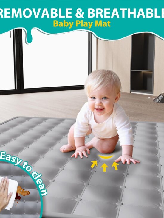 Portable Baby Playpen with Mat in Carry Bag